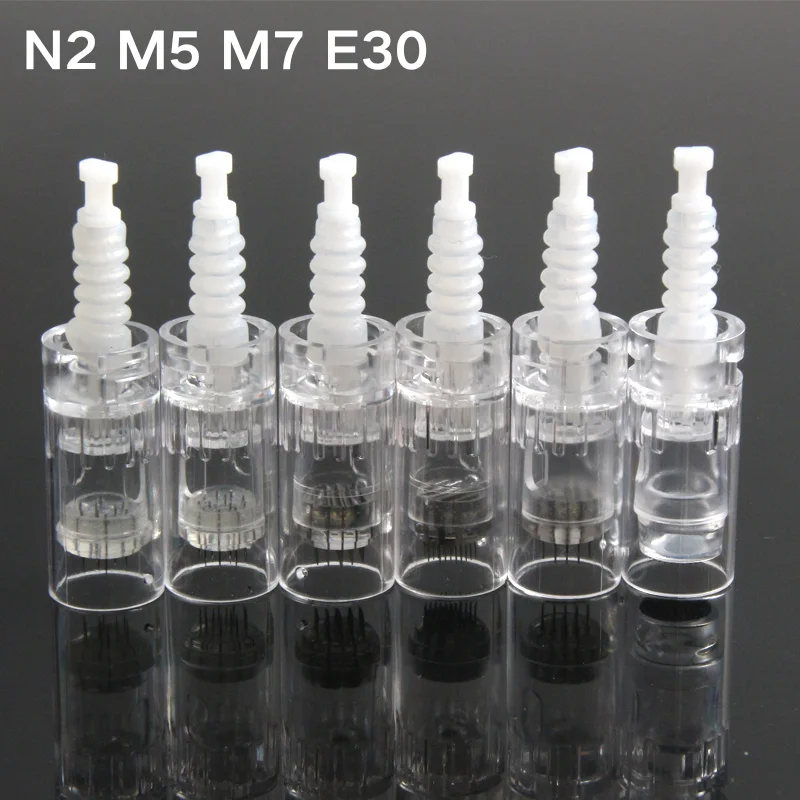 50PCS MicroBayonet Needle Electric DermaPen Needle Cartridges 12 24 36 Pins For N2/M5/M7/E30 Replacement Tattoo Needles