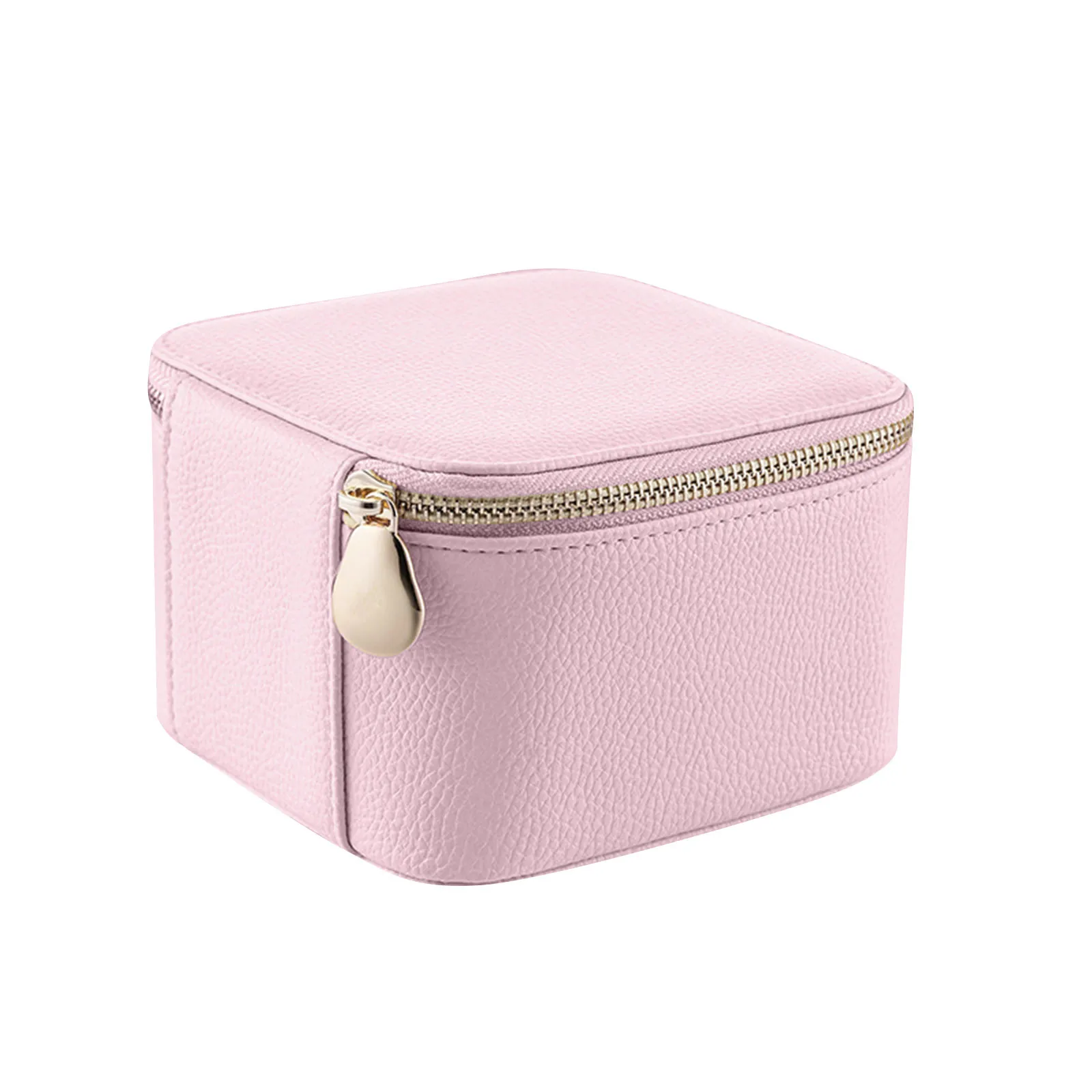 Leather Jewelry Boxes For Travel Small Jewelry Case With 6 Zipper Bags, Travel Jewelry Box Organizer For Jewelry 1Pcs