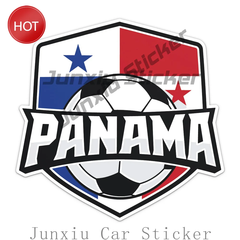 Panama Flag Soccer Vinyl Car Sticker And Bumper Decal