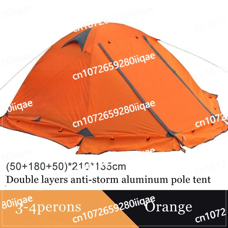 

Layer 2-3 Person Outdoor Camping Tent 4 Season Aluminum Rod Hiking Beach Wafterproof