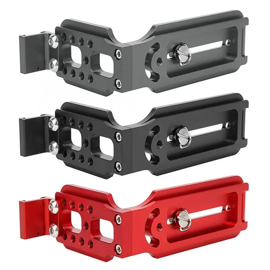 Camera L Plate Universal Metal L-Shape Quick Release Plate With Hot Shoe Mount For Hydraulic Ballhead SLR Camera Quick Release