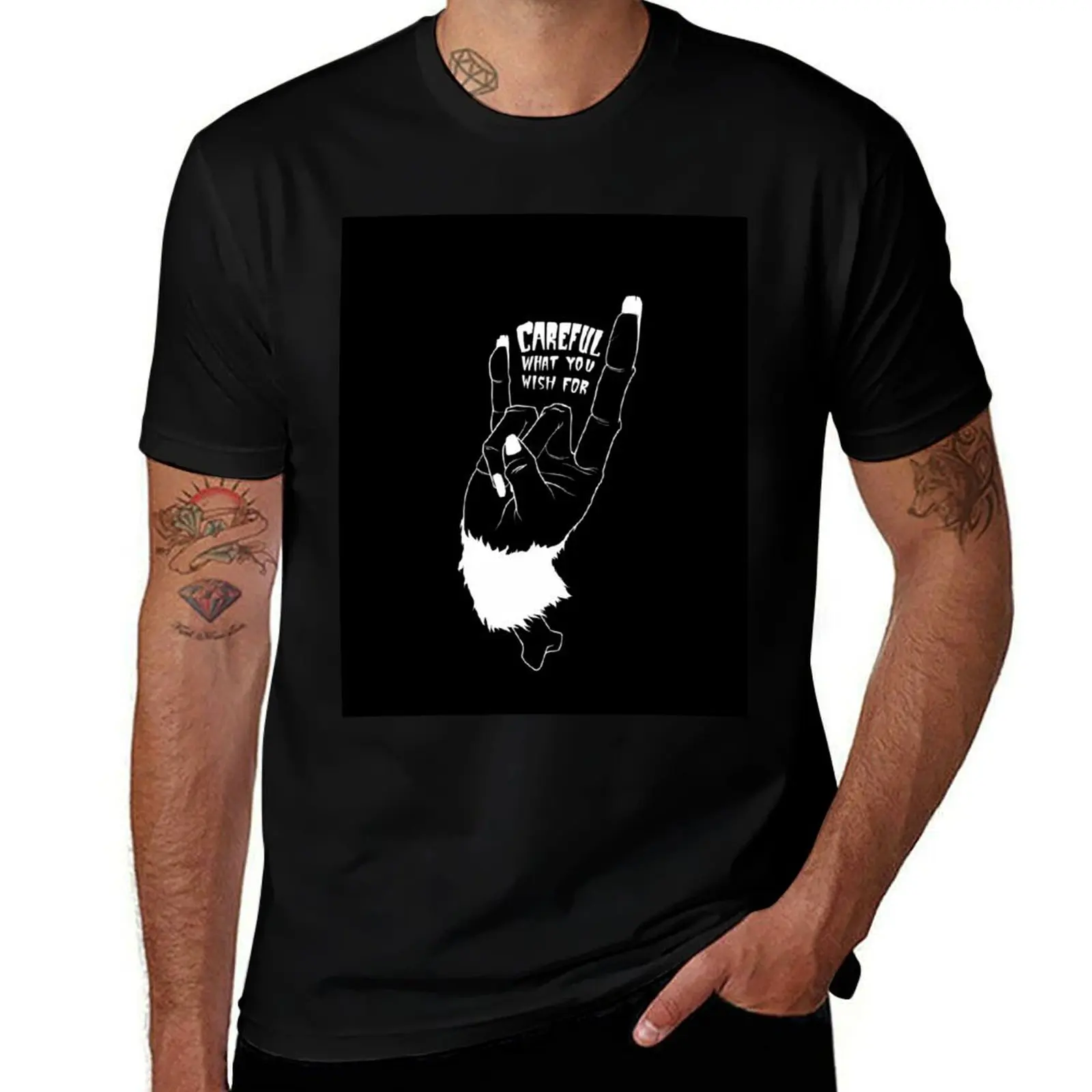 

Rockin’ Monkey Paw T-Shirt Short sleeve tee graphic shirts tops men workout shirt
