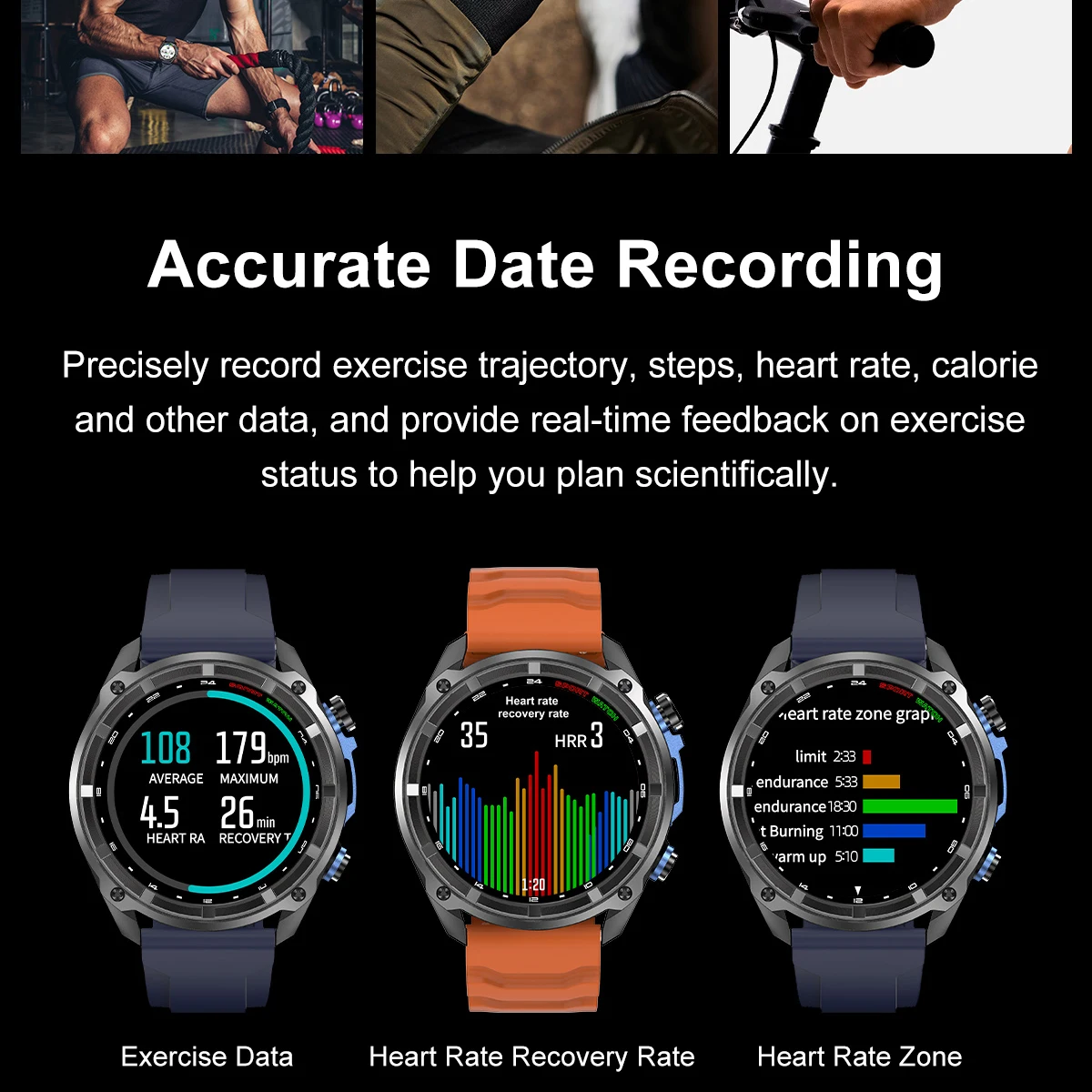 Nowy Smartwatch GPS z mapami offline, 4GB pamięci, odtwarzaczem wideo, wodoszczelnością 30m, wyświetlaczem AMOLED, idealny dla mężczyzn, do sportów militarnych i pływania, rok 2025.