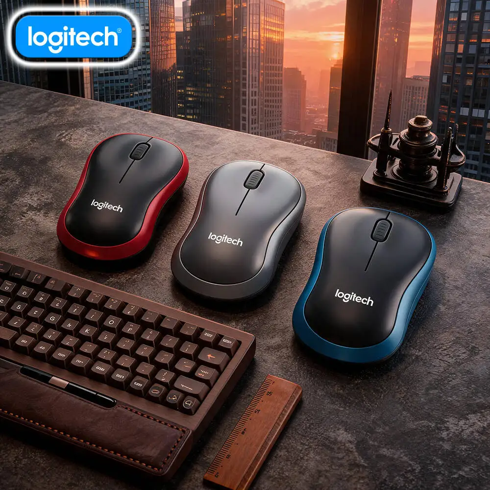 Logitech M185 Work-Essential Mouse 2.4GHz Stable Link 1000 DPI Precise Control 12-Month Battery Auto-Sleep Office Tool