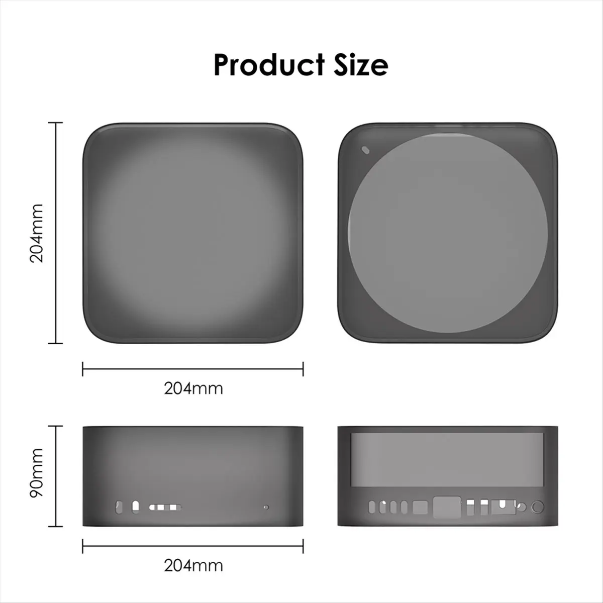 A72Z Silicone Case for Studio 2025 Anti Scratch Soft Skin Waterproof Silicone Protective Case for Studio B