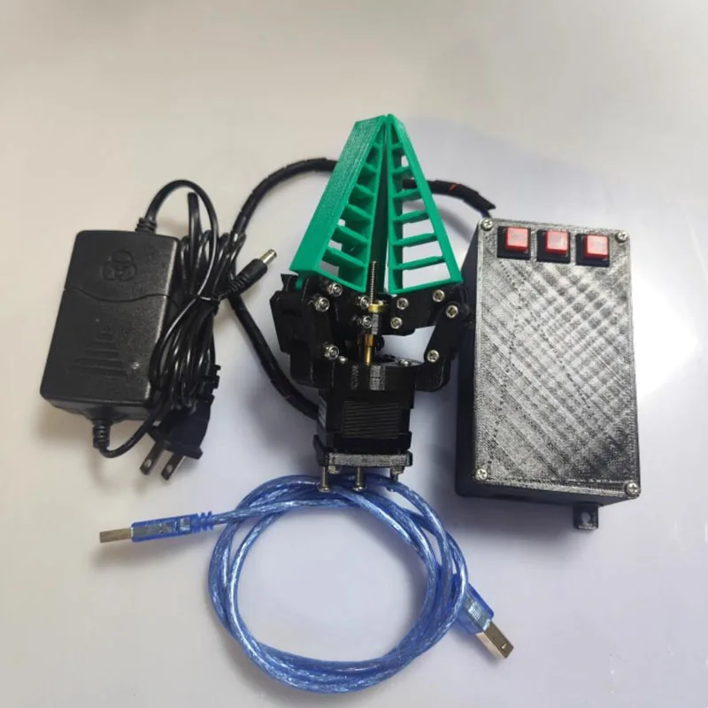 With Limit Switch and Bronze Bushing - Programmable 3-Finger Gripper, 35 Stepper Motor Flexible Clamp Kit