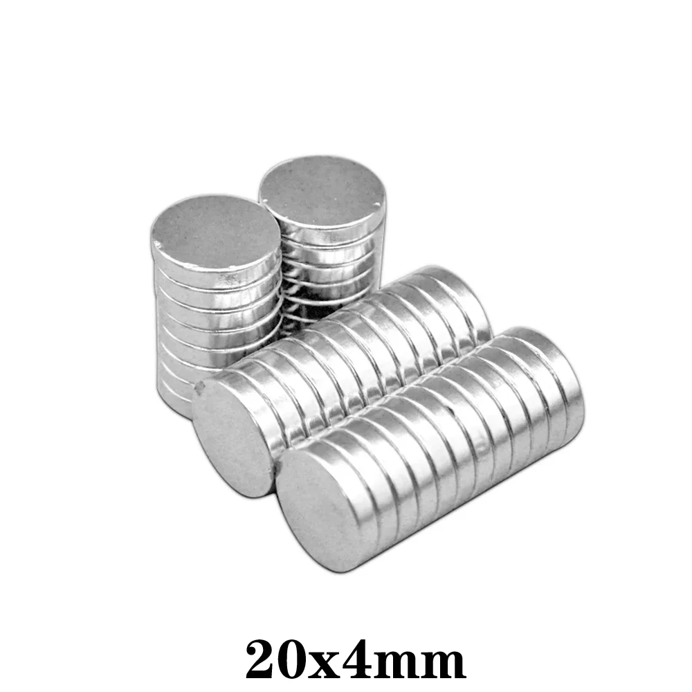 20x4mm Powerful Magnets Strong Disc Magnets For Fridge, DIY, Building, Scientific, Craft, Education 20*4  20x4