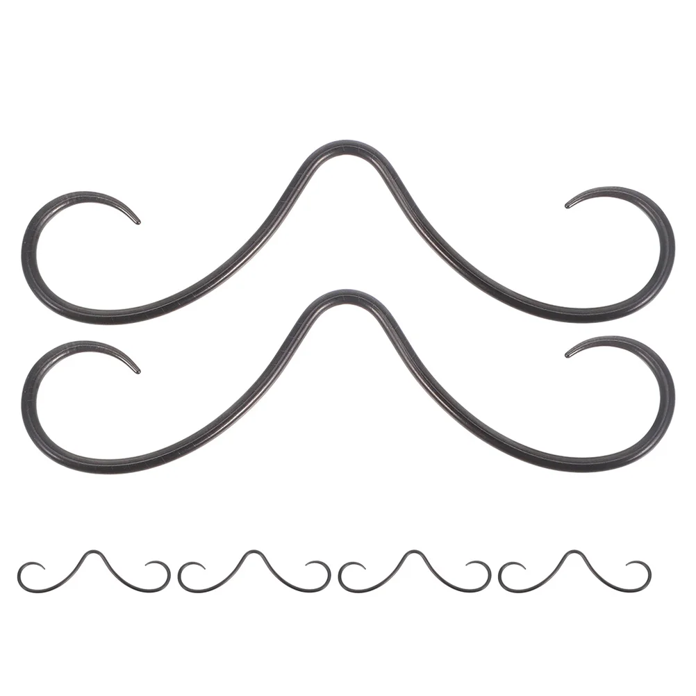 

6Pcs Mustache Septum Nose Piercing Rings Stainless Steel Body Jewelry Unique Small Hangers for Men Women Septum Nose Jewelry