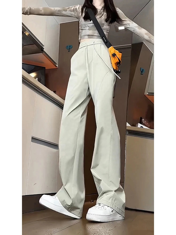 

Slim Straight Workwear Pants Men's Autumn American Cool High Waist Wide Leg Pants Faionable Straight Tube Knife Pants