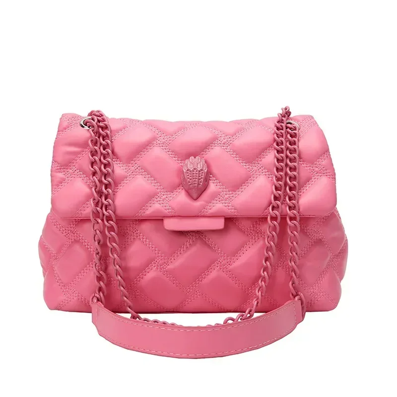 Borsa a tracolla da donna in metallo con aquila trapuntata di design di lusso di david Geiger London borsa a tracolla da donna in pelle PU con ricamo di alta qualità