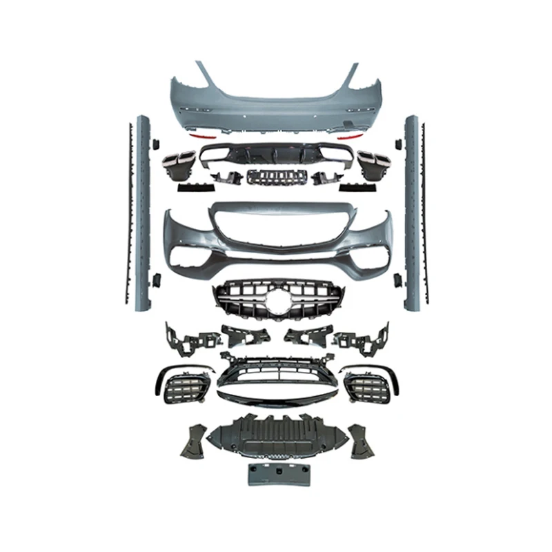 

Upgraded new version E63S body kit front bumper side skirt rear diffuser for e-class W213 2016-2019