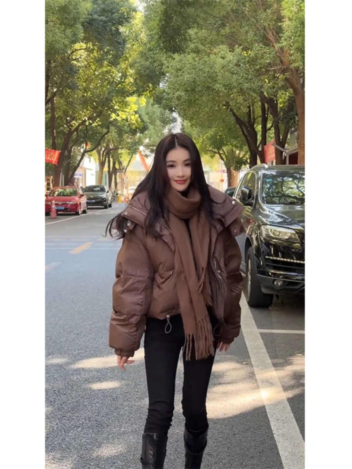 

Премиальная стильная женская утепленная короткая куртка из хлопка с наполнителем из пуха, осенне-зимняя верхняя одежда в корейском стиле для повседневной носки