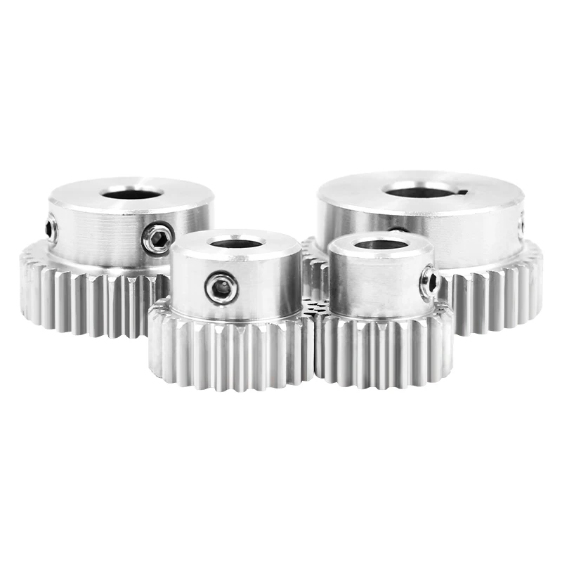 1PC Pinion Gear Keyway Hole 1M 35T Teeth 8-14mm Aperture Stainless Steel Boss Spur Gear  Transmission Accessories for Motor Part
