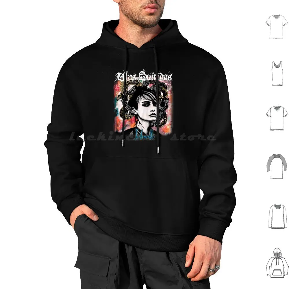 Alas Suicidas-Inalcanável Hoodies Manga Longa Alas Suicidas Metal Hardcore Punk Argentina Metalcore Inalcável