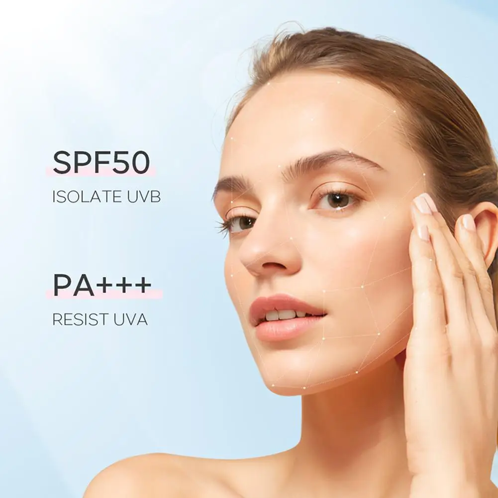 Summer SPF50 PA+++ Sakura Sunscreen Whitening, Lightweight UV Protection Lotion Waterproof Sweatproof Skin Care 8g
