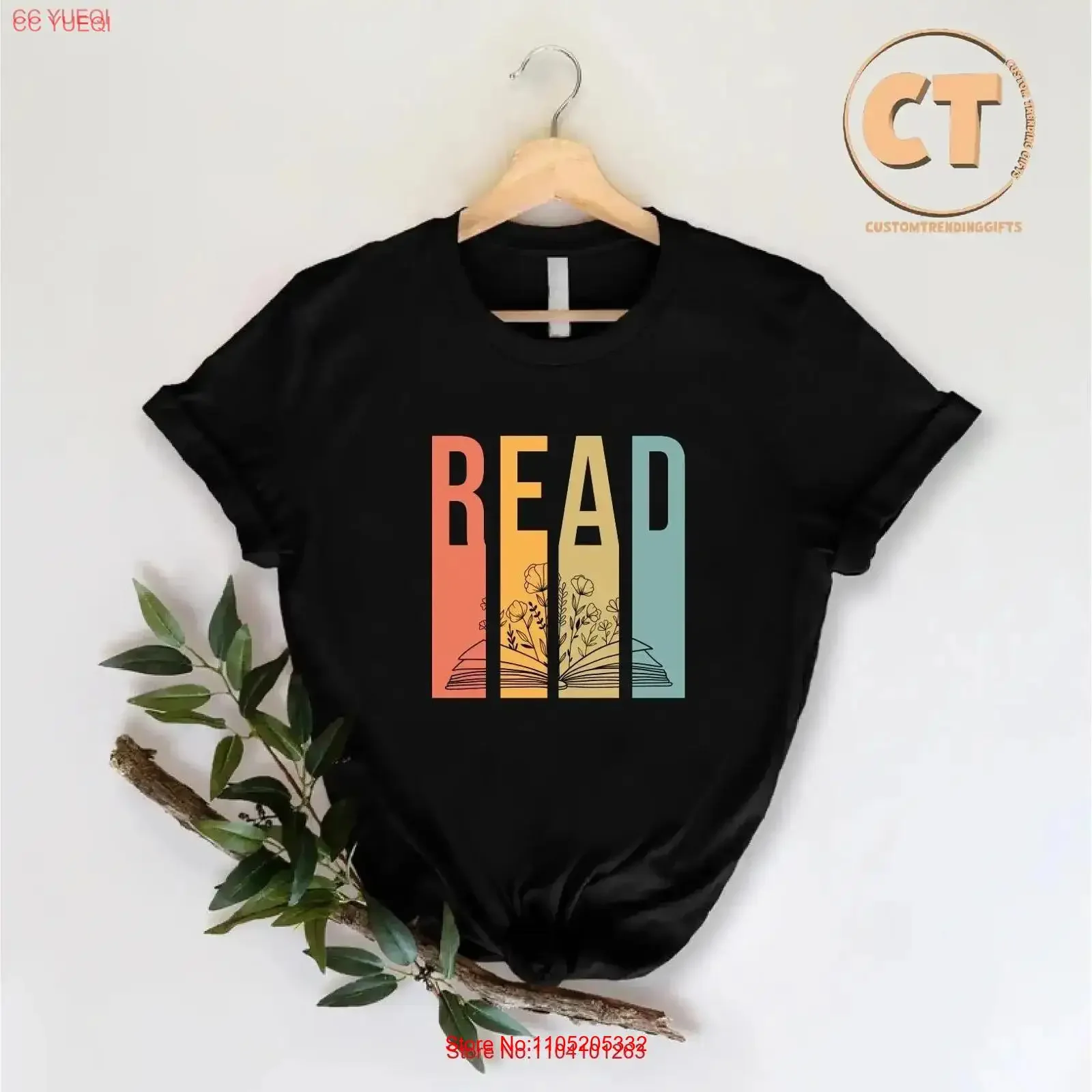 

Retro Read T Shirt Reading Teacher Book Lover Librarian Bookish GifT Back To School Floral vintage Washed streetwear Soft