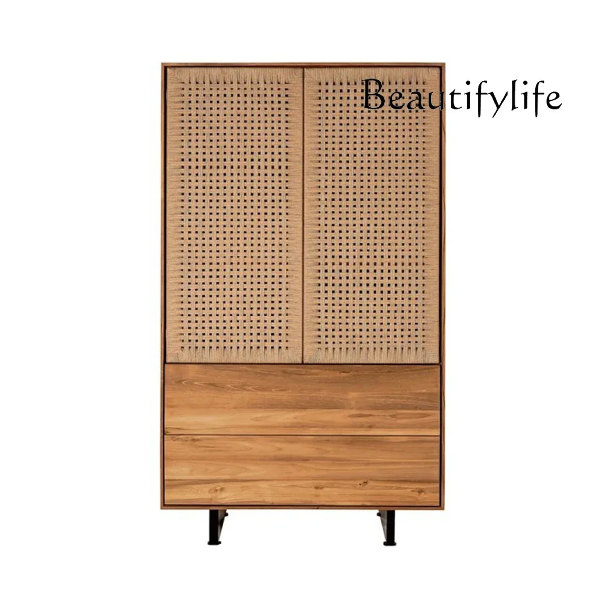 

C X Шкаф в стиле ретро, дуб черного ореха, шкаф из цельного дерева, скандинавский японский стиль, бесшумный бревенчатый шкаф