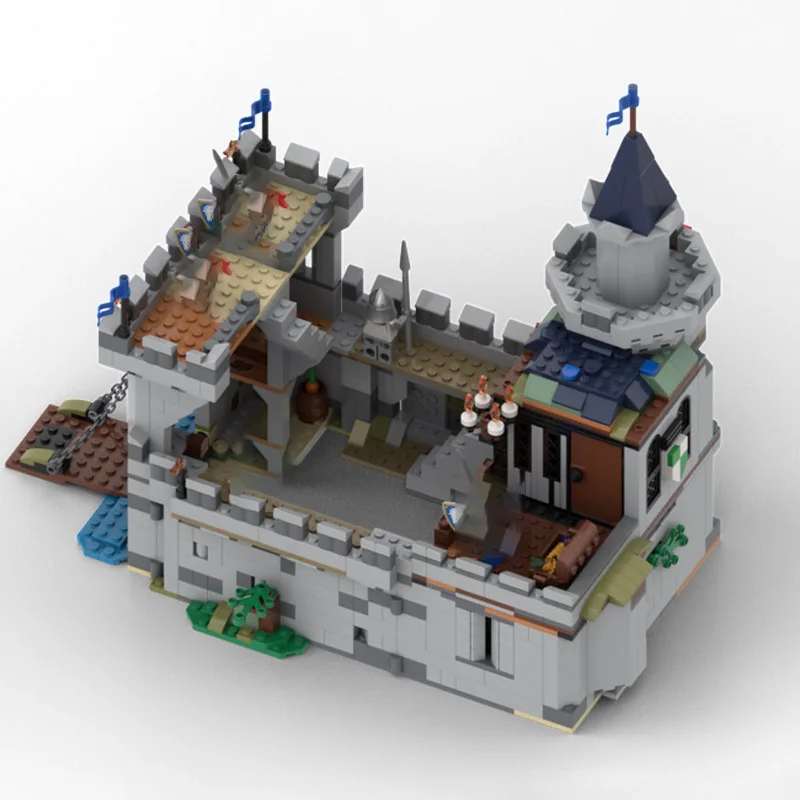 مجموعة تمثال نموذج قلعة لعبة بناء MOC - 1302 قطعة. مجموعة ألعاب التجميع الإبداعية. هدية مثالية لأي عشاق.