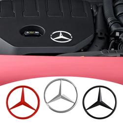 3D 70mm Car Styling Engine Logo Decor Hood Emblem Sticker For Mercedes Benz W211 W203 W204 W210 W124 AMG W202 W212 W220 W205