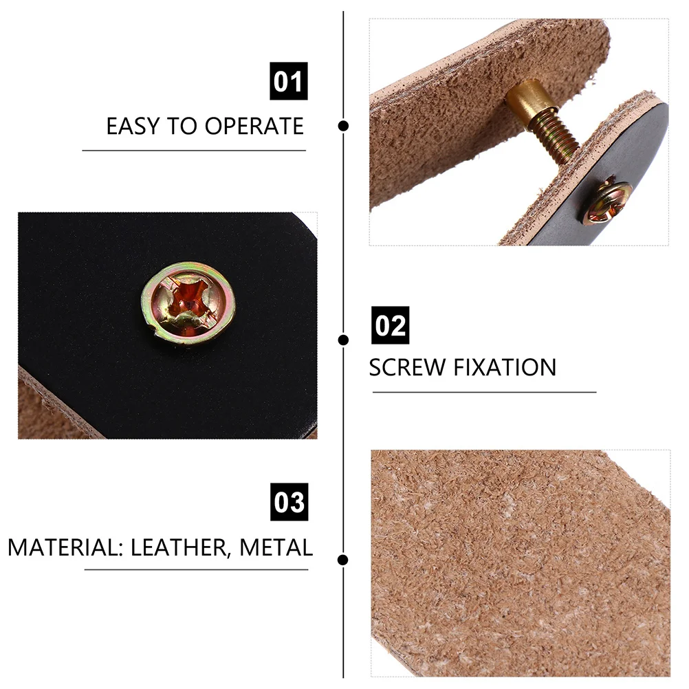 

6 шт., ручки для шкафа из искусственной кожи, мягкие противостойкие мебельные ручки для ящика, шкафа, кухни, ванной комнаты