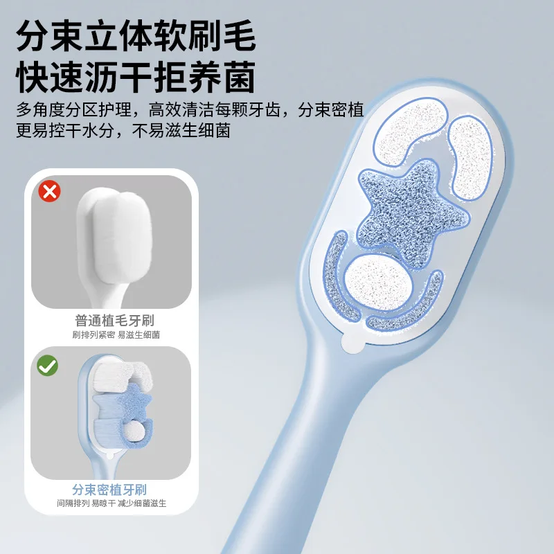 Fairy Magic Wand Soft-Bristled Toothbrush Advanced Cute Girly Heart Couple Thousand-Bristled Toothbrush