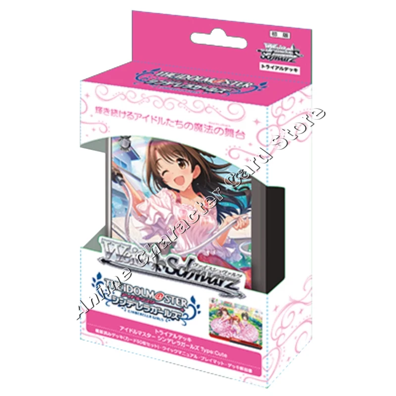 Original WS THE IDOLM@STER Card Cinderella Girl Weiss Schwarz Japanese Anime Goddess Story TCG Game Collection Cards Boys Toys