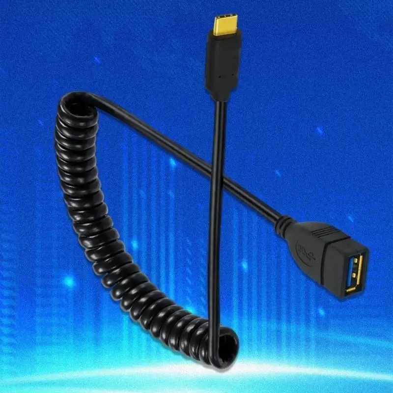USB A to Type C OTG Data Cable Rapid Charging Cord Line for External Hard Disk