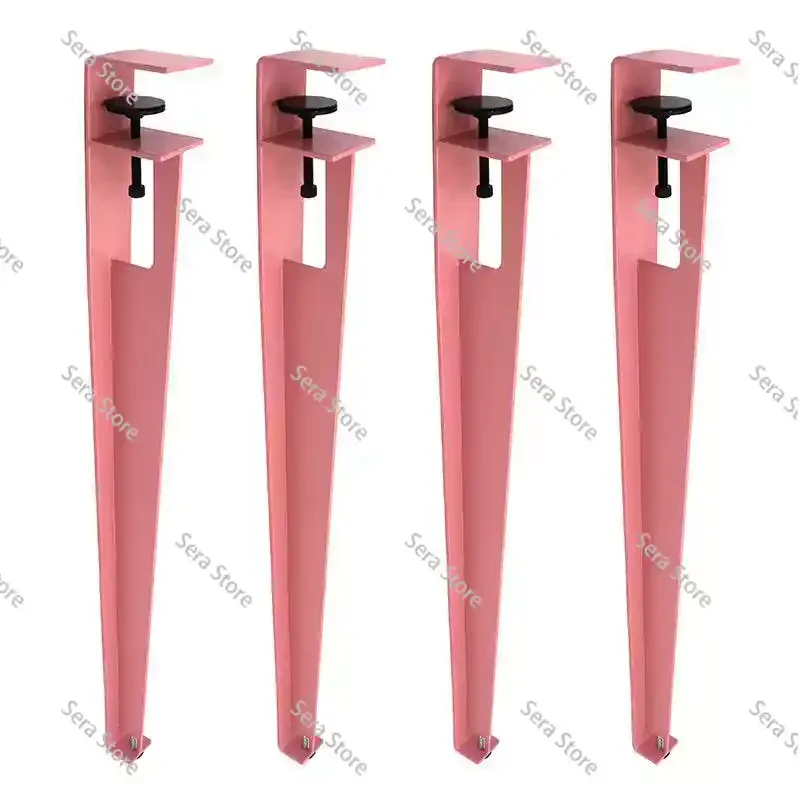 Table feet f clip table legs, table foot bracket with pulley