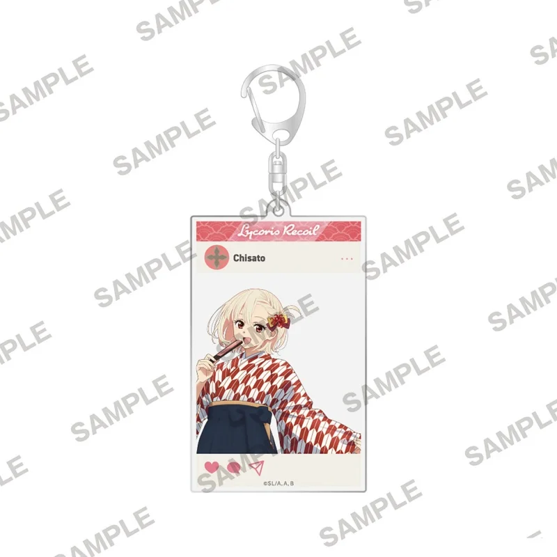 Lycoris Recoil Anime Peripheral Acrylic Standee Model Plate Transparent Desk Decoration Collection Toy For Fans Present Keychain
