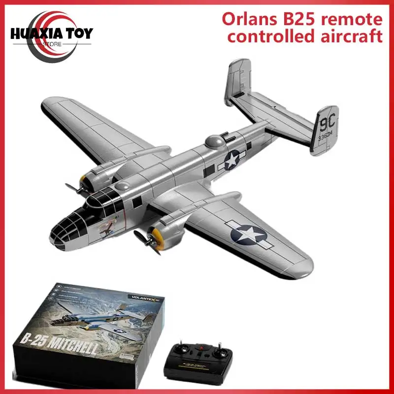 Volantex B25 Remote Control Airplane Mitchell Bomber Fixed Wing Rc Plane 3 Channel Dual Motor For Aviation Hobby Enthusiasts