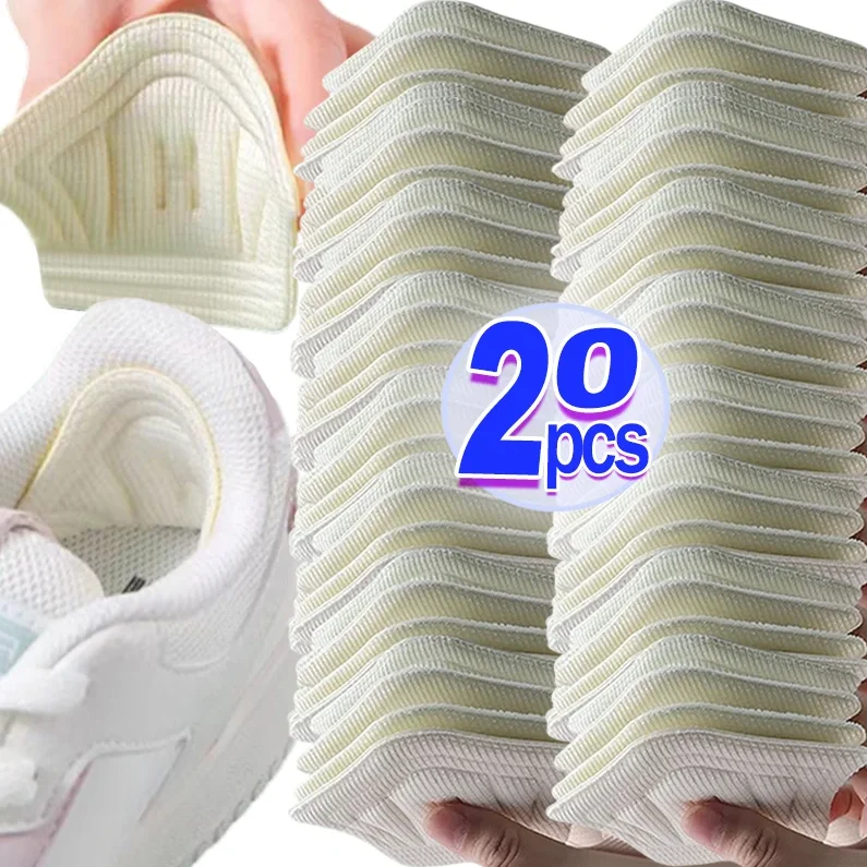 2-20 unidades de almohadillas para talón de zapatos, protectores de talón ajustables para calzado deportivo, plantillas adhesivas para el talón del zapato