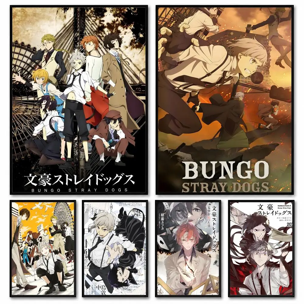 Bungo Stray Dogs Poster Raumdekoration Heimwandkunst Druck Wasserdicht Garage Schlafzimmer Poster Geschenk