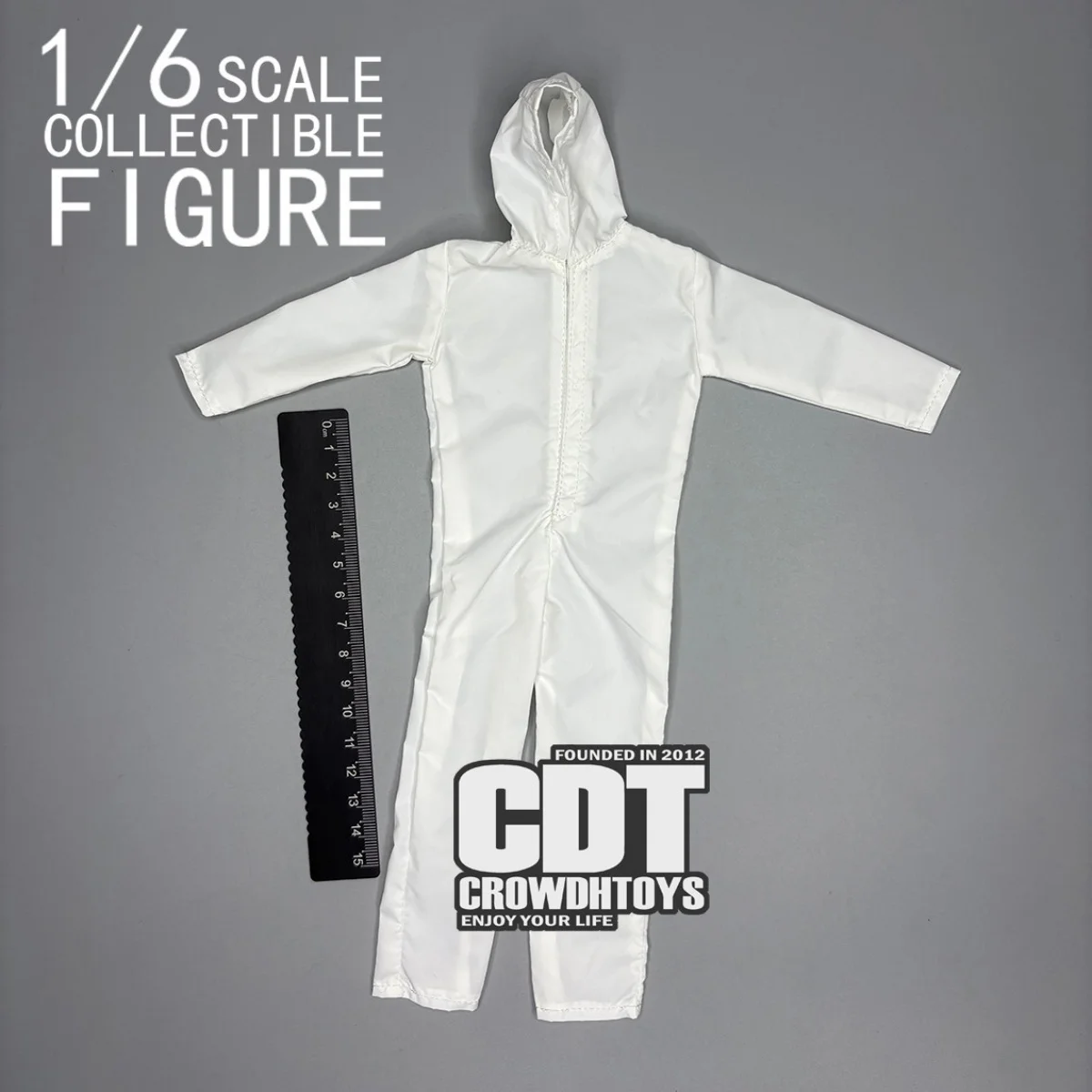 

【Clothing Only】 CROWDHTOYS 1/6 Scale Trend Basic Versatile Casual Solid Color Jumpsuit Fit 12inch Action Figure Body Models