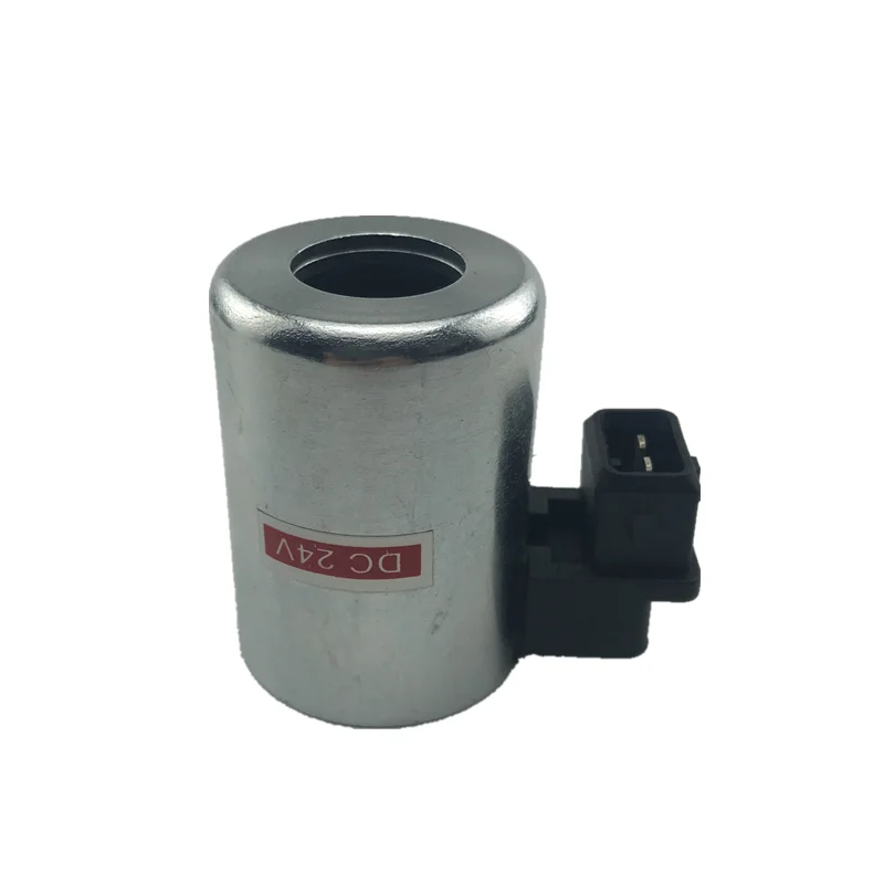 Excavator Accessories Solenoid Valve Coil Diameter 19mm Height 50mm 24v 12v Socket Type
