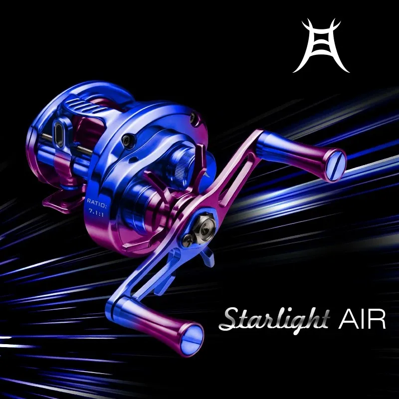 STARLIGHT AIR Vollmetall CNC Baitcasting-Rolle Ultraleichte BFS Micro Lure Angelrolle für Fluss, See und Forellenangeln