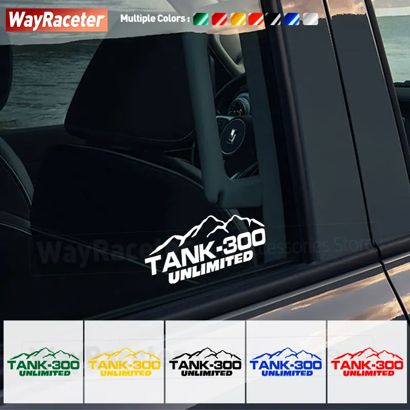 

Car Hood Trunk Window Door Side Sticker Unlimited Sport Mountain Graphics Vinyl Decal For Great Wall Tank 300 GWM 2024 2023