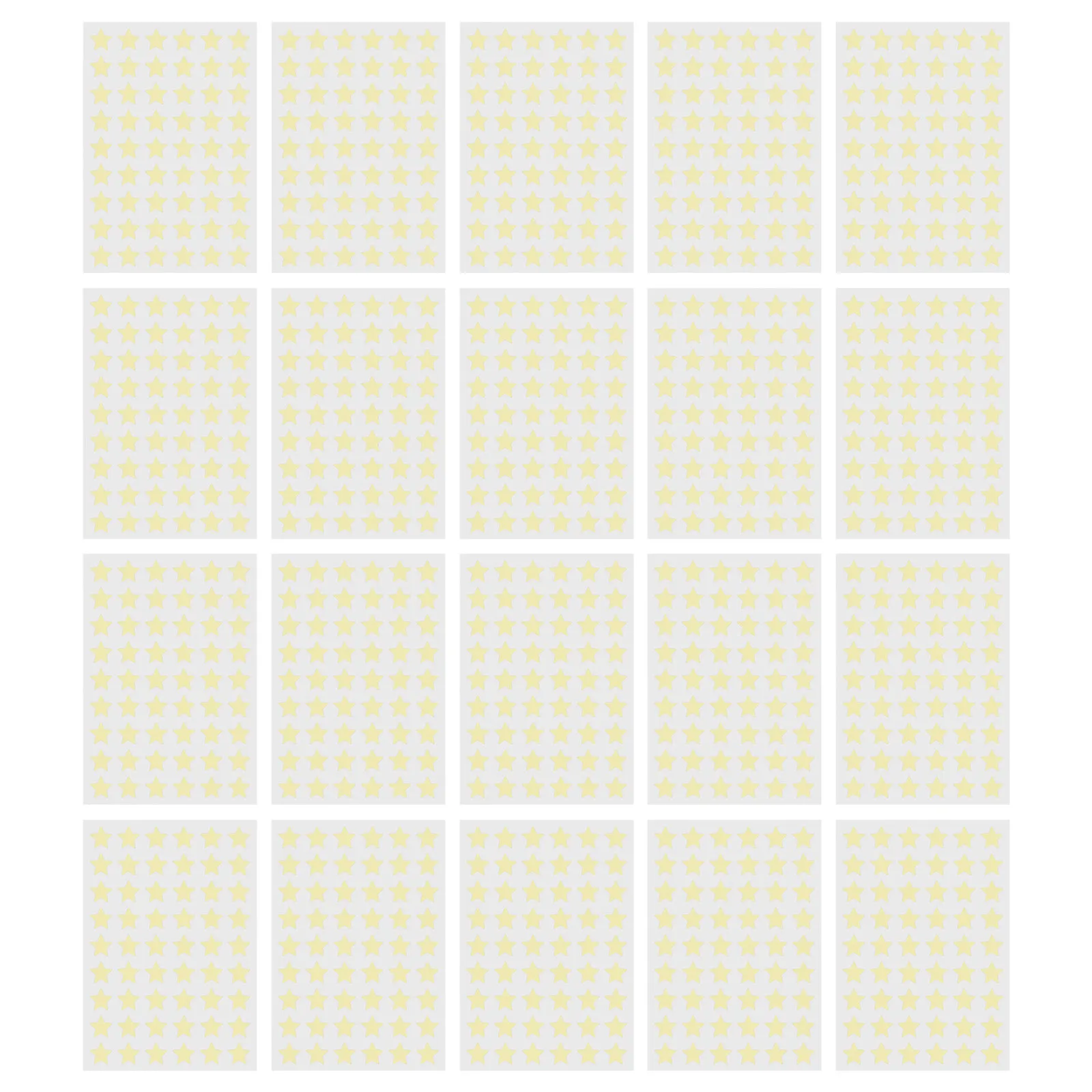 

60 Sheets Vivid Golden Star Stickers 0.5 Inch Star Shaped Motivational Reward Stickers for Room Study Sessions Preschool