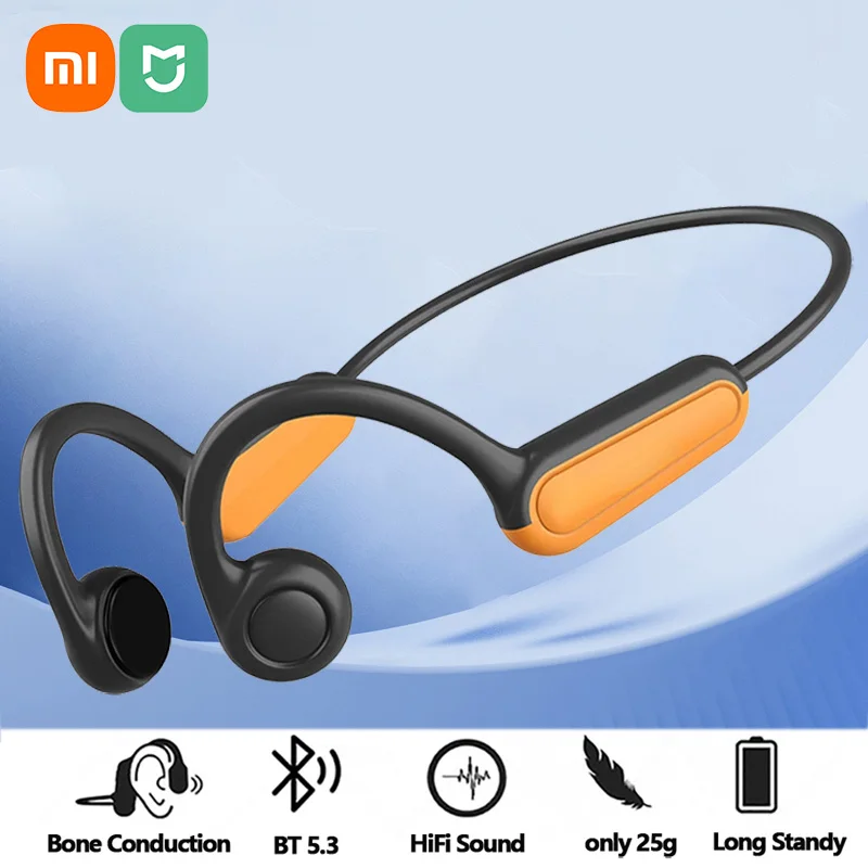 Xiaomi Mijia Real Bone Conduction Sport Headphone Wireless Earphone Bluetooth-Compatible Headset Hands-free with Mic for Running