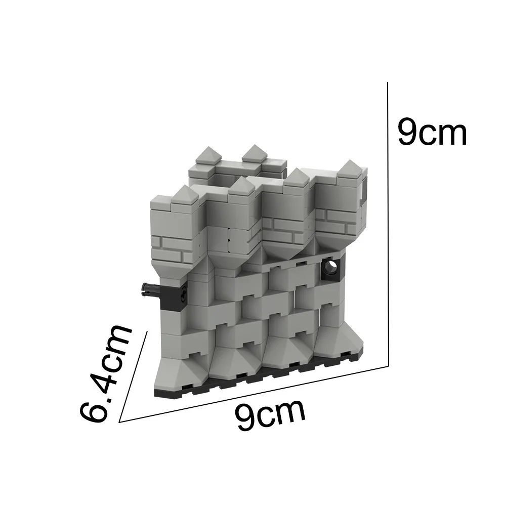 ตัวต่อบล็อกปราสาทยุคกลาง 2444 ชิ้น ชุด MOC ป้อมปราการอัศวิน ของเล่นก่อสร้างป้องกันทางการทหาร สถาปัตยกรรมเมืองแบบโมดูล