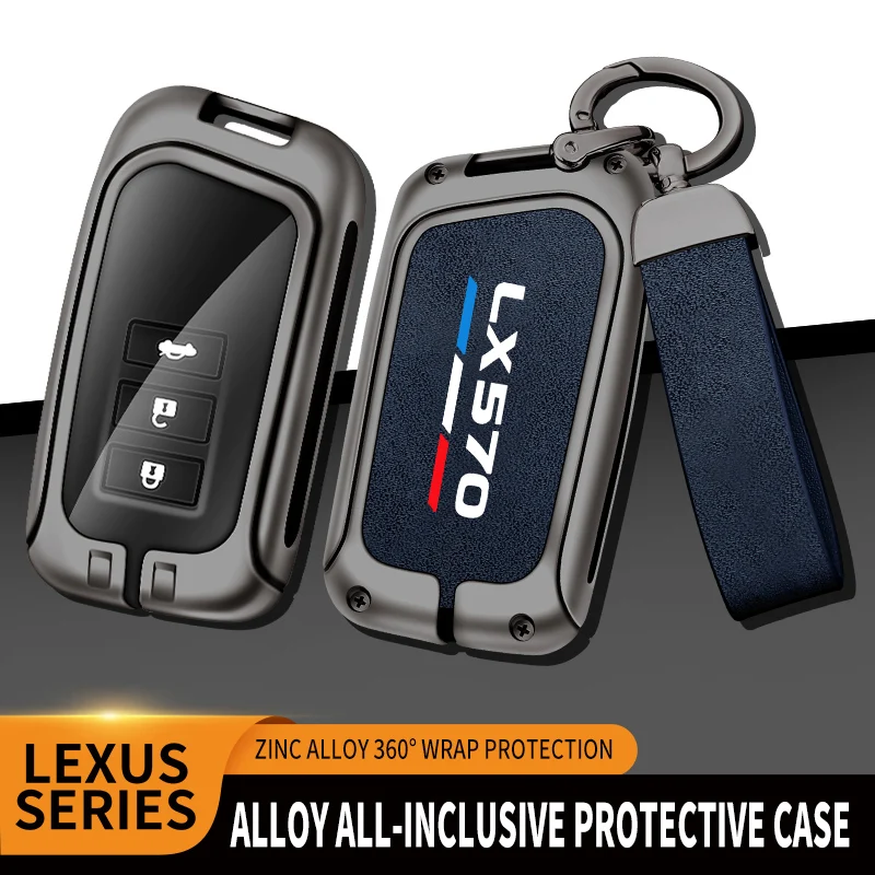 New Auto TPU Zinc Alloy Key Case Bag For Lexus F SPORT LX570 Logo Car Key Chain Car Metal Key Shell Car Decora. . Configuration