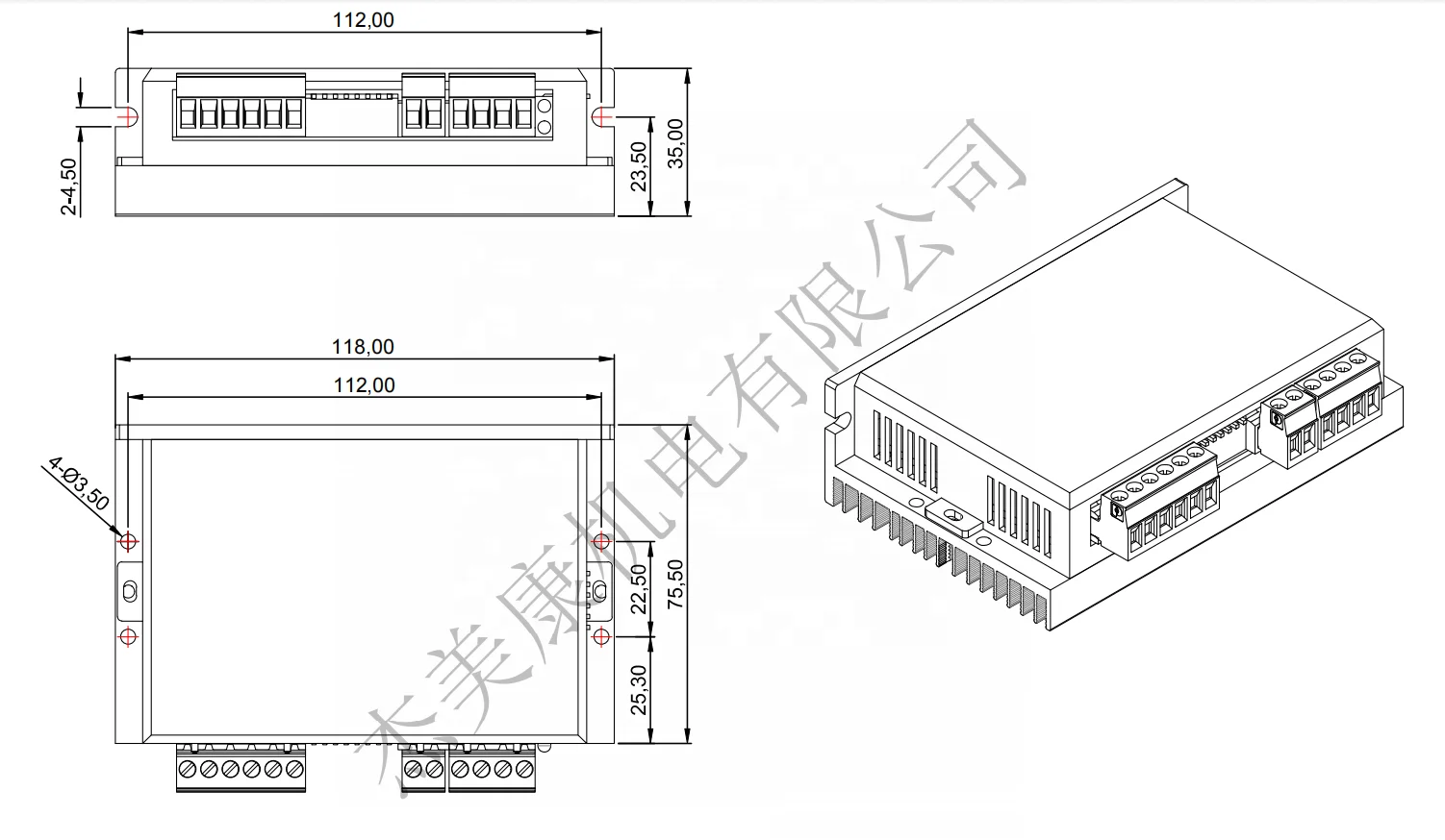 2DM556 Wholesale High Quality 1.4-5.6A Cnc Digital Stepper Motor Driver 2 Phase Digital Stepper Driver