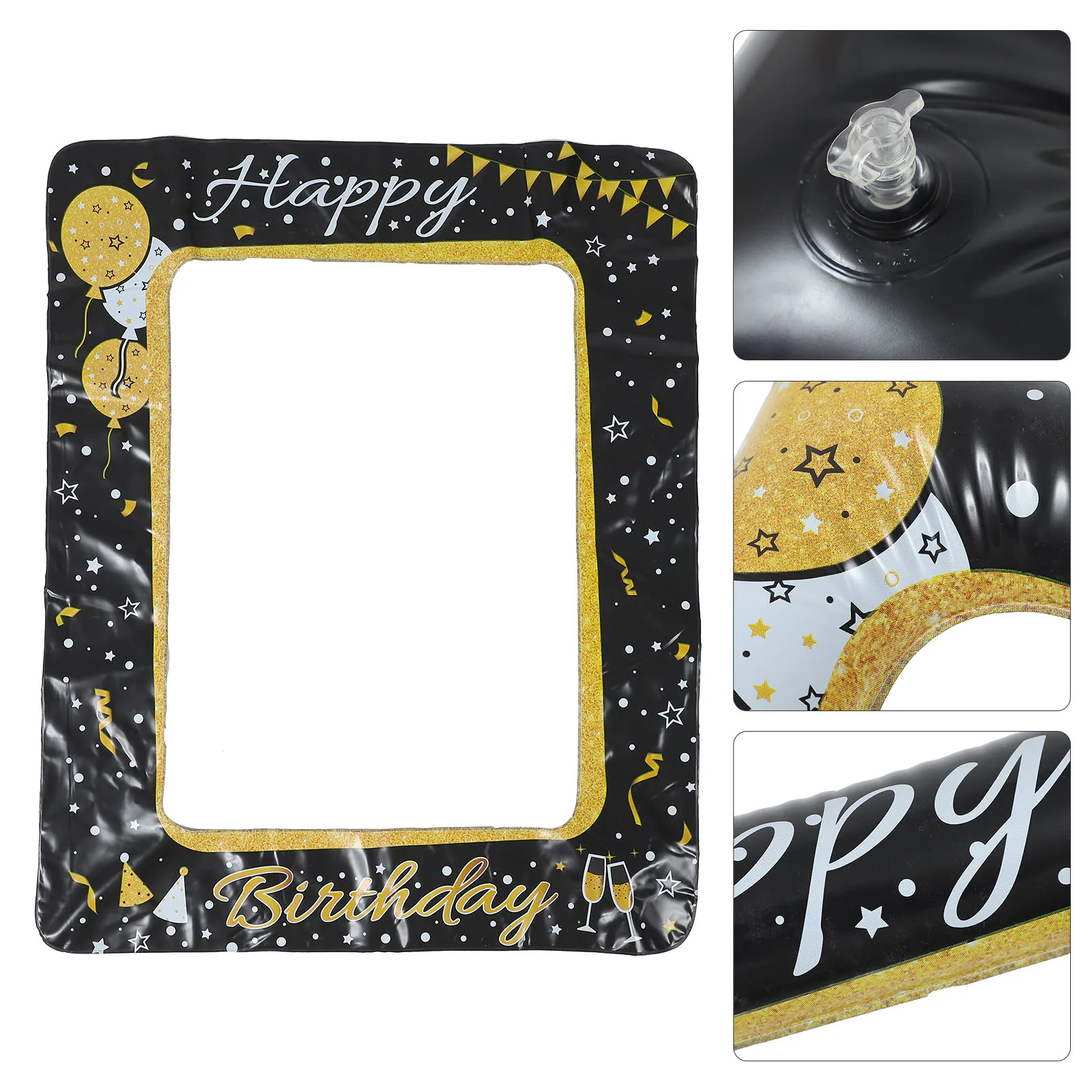 

Birthday Party Photo Booth Props Inflatable Frame Selfie Picture Background Decorations Fun Birthday Celebration Accessories