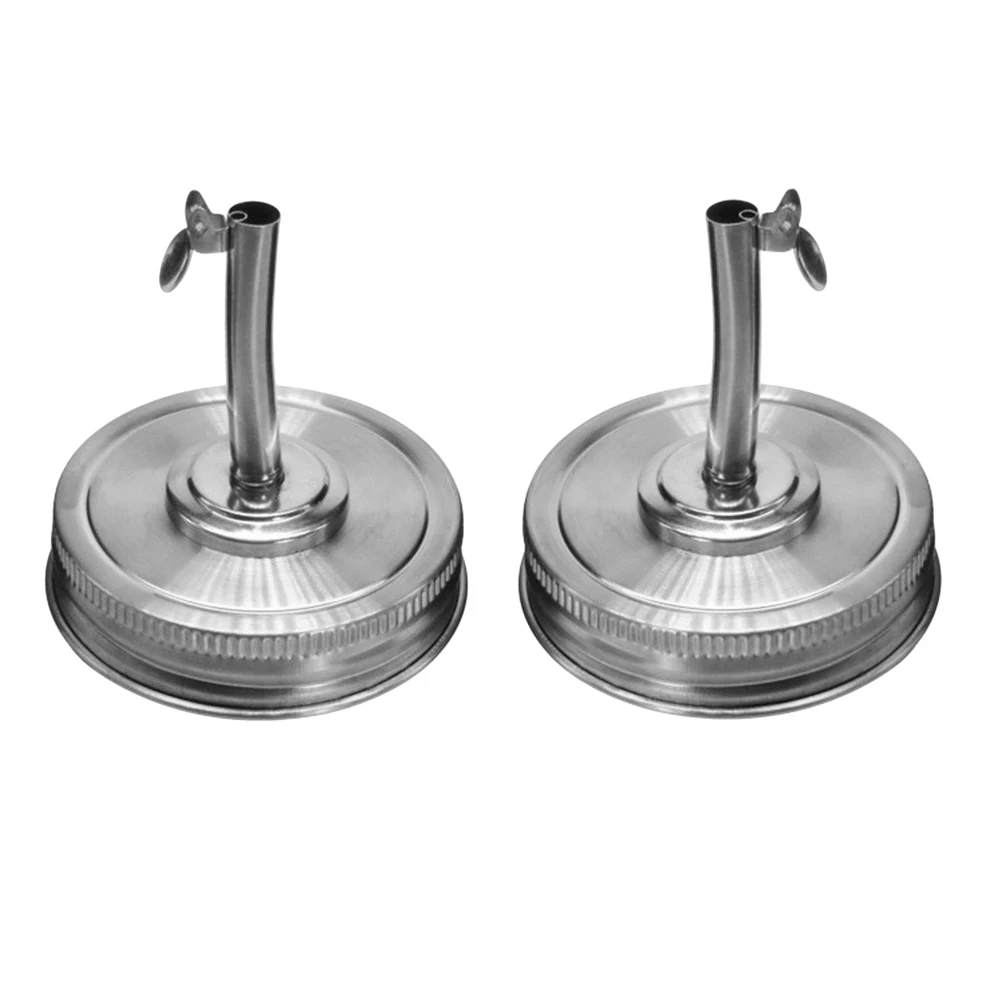 

304 Stainless Mason Jar Lids Sealing Caps Bottles Tin Cover Jars Storage Solid Long Lasting Easy Open Lightweight Travel Leak