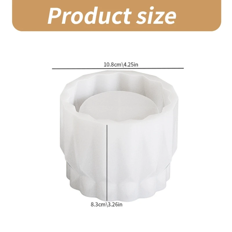 Grandes potes silicone molde resina bugigangas castiçal molde decoração para casa dropsale