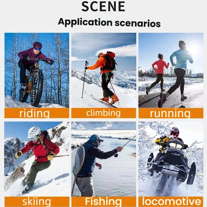 قبعة صغيرة محبوكة بطبقة مزدوجة للجنسين، قناع تزلج شتوي مقاوم للرياح 2 في 1 للتزلج وركوب الدراجات والمشي لمسافات طويلة في الهواء الطلق #6