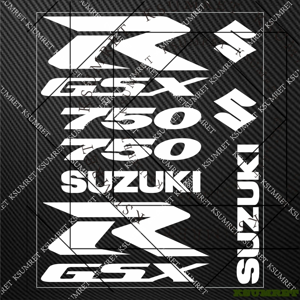 

Наклейки для мотоцикла Suzuki GSXR750, декали GSXR 750