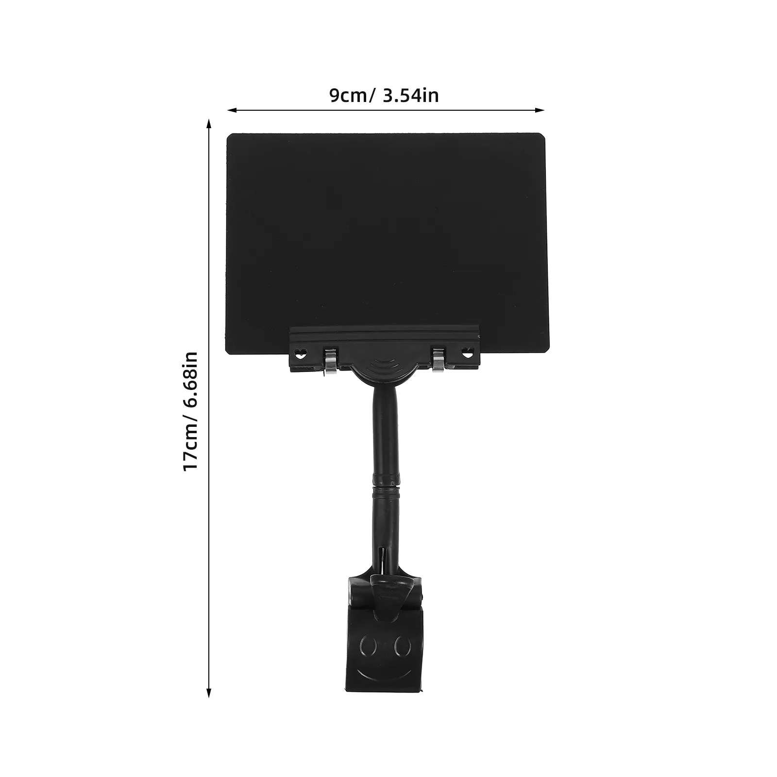 Rotating Clip Sign Holders 4 Pack Double Sided Writable Mini Chalkboard Price Tags for Retail Displays