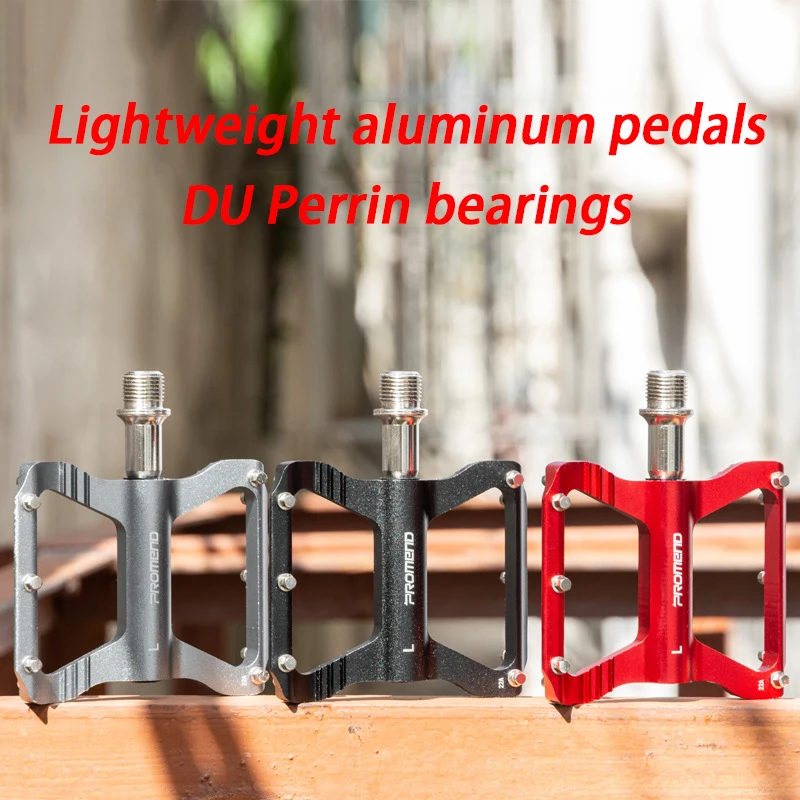 PROMEND Bicycle Pedals Folding Bike Aluminum Perlin Bearing 41CNC Road Bike Pedals Riding Accessories