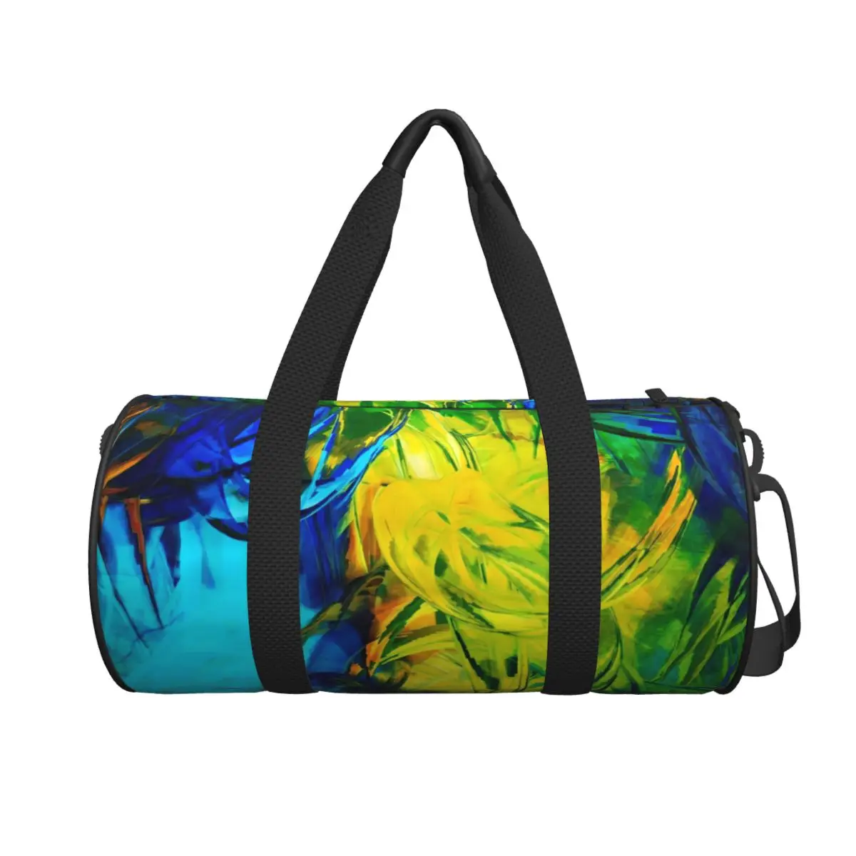 Neon Paint Gym Bag Abstract Print Portable Sports Bags Capacity Luggage Pattern Handbag Novelty Fitness Bag For Male Female