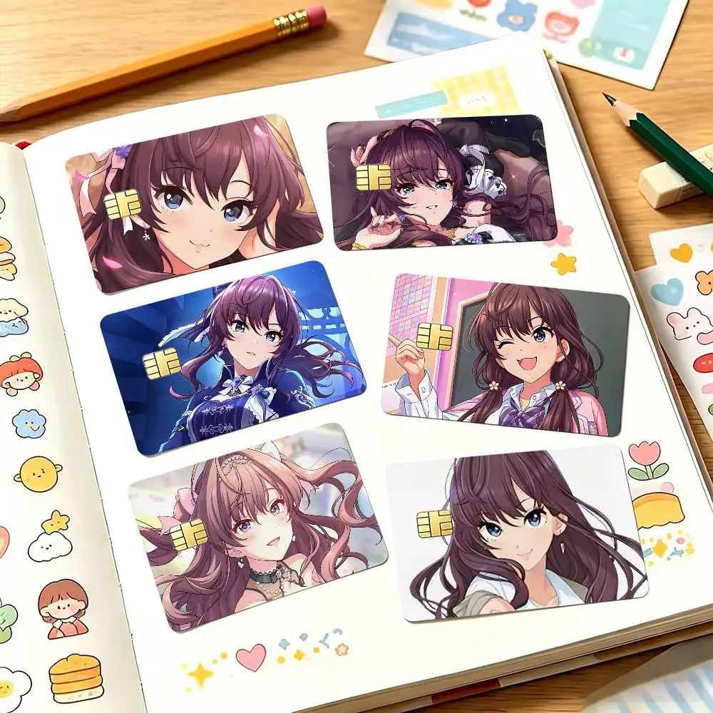 Shiki Ichinose Idolmaster Card Sticker 4Pcs Credit Card Skin Anti Scratch Bank Debit Card Decal